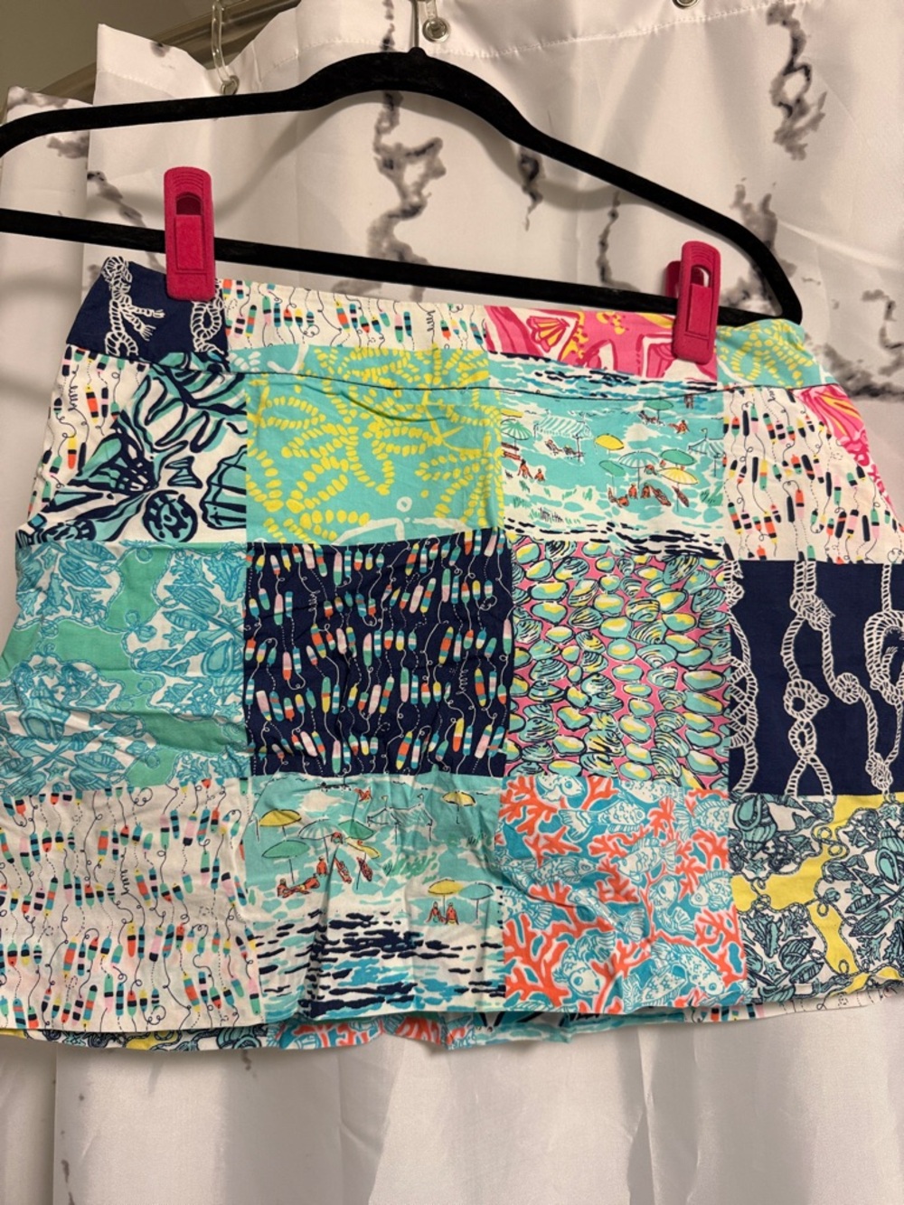 Lilly Pulitzer Multi-Color Patchwork Mini Skort